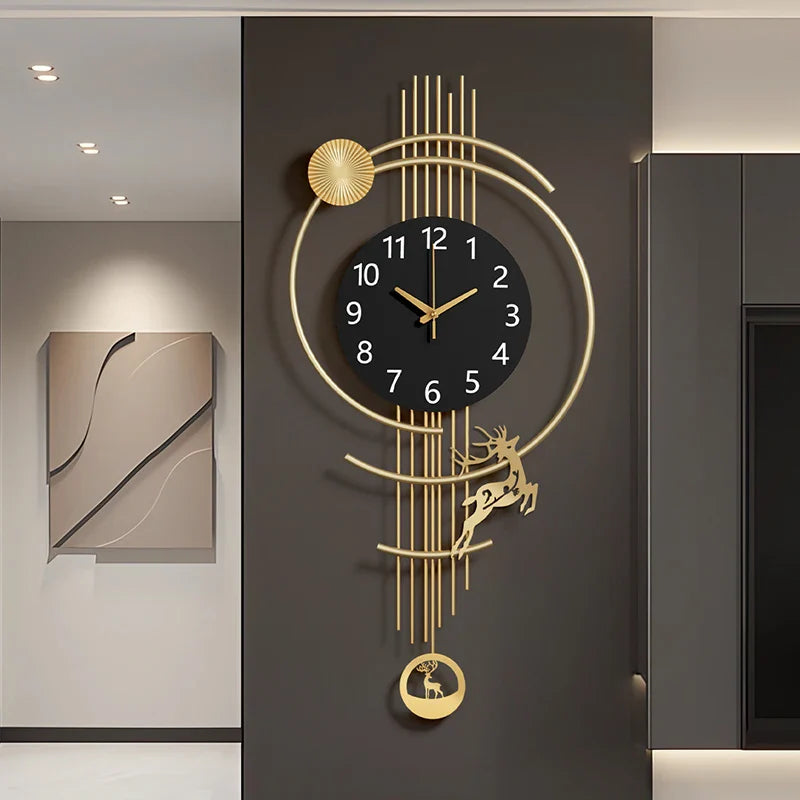 Humidity-resistant digital wall clock in black and white finish