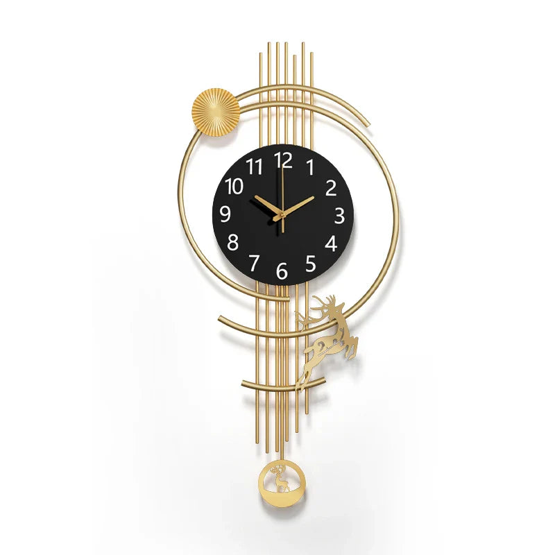 Modern digital wall clock suitable for bedroom or living room decor