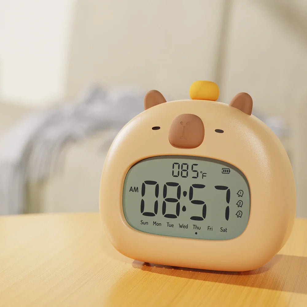 Kids LED Alarm Clock with Night Light and Temperature Display