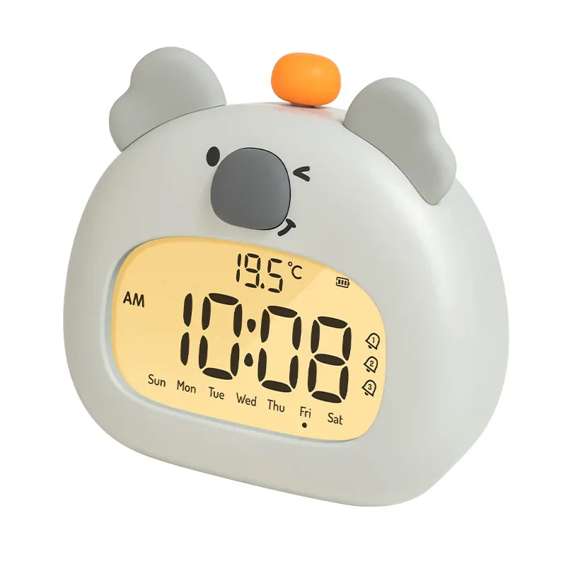 Kids LED Alarm Clock with Night Light and Temperature Display