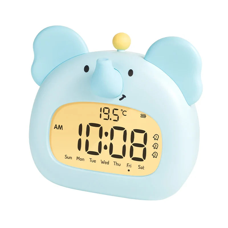 Kids LED Alarm Clock with Night Light and Temperature Display