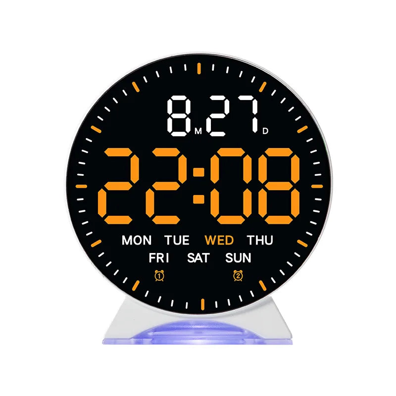 LED Digital Alarm Clock with Ambient Light and Dual Alarm
