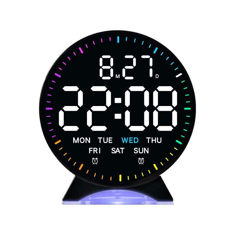 LED Digital Alarm Clock with Ambient Light and Dual Alarm