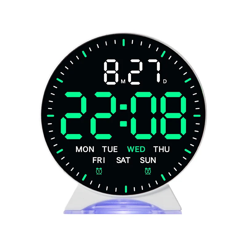 LED Digital Alarm Clock with Ambient Light and Dual Alarm
