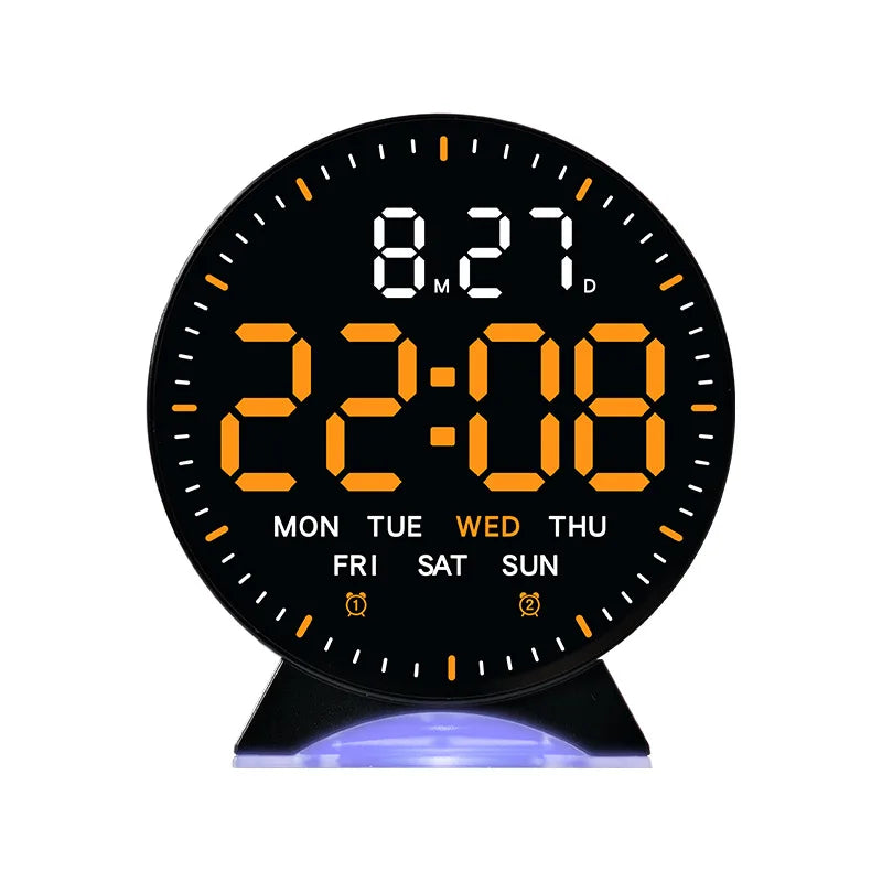 LED Digital Alarm Clock with Ambient Light and Dual Alarm