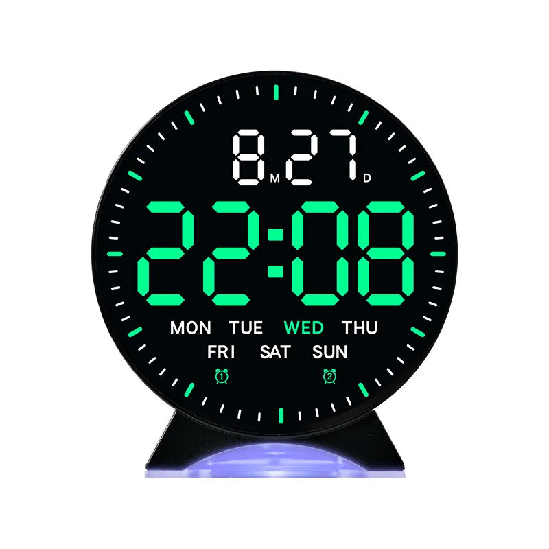 LED Digital Alarm Clock with Ambient Light and Dual Alarm