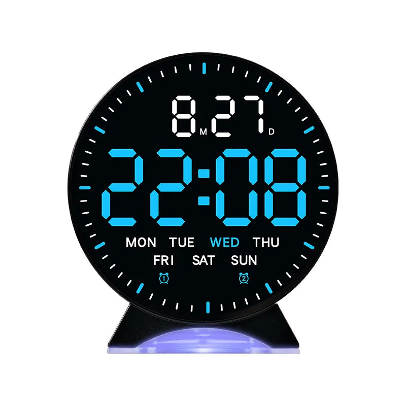 LED Digital Alarm Clock with Ambient Light and Dual Alarm