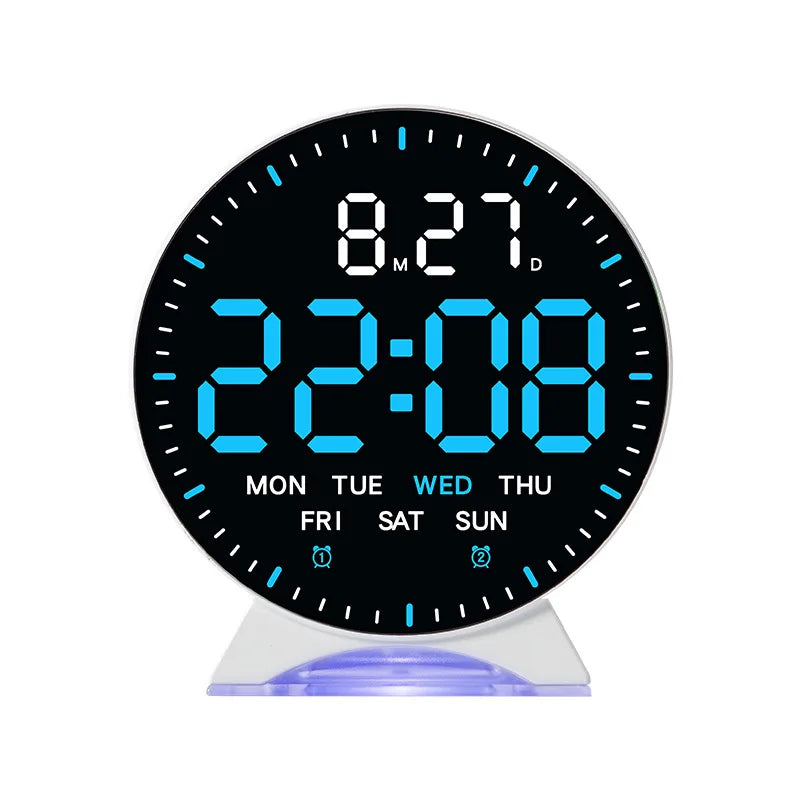 LED Digital Alarm Clock with Ambient Light and Dual Alarm