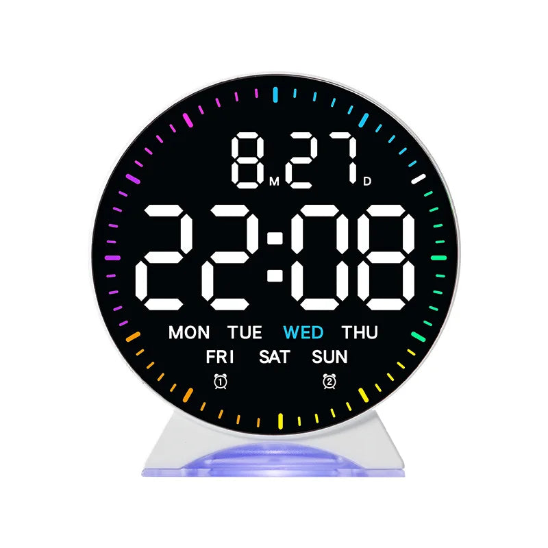 LED Digital Alarm Clock with Ambient Light and Dual Alarm
