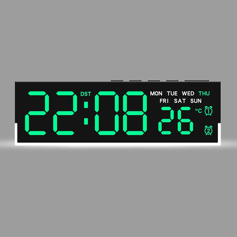 LED Digital Alarm Clock with Ambient Light and Dual Alarm