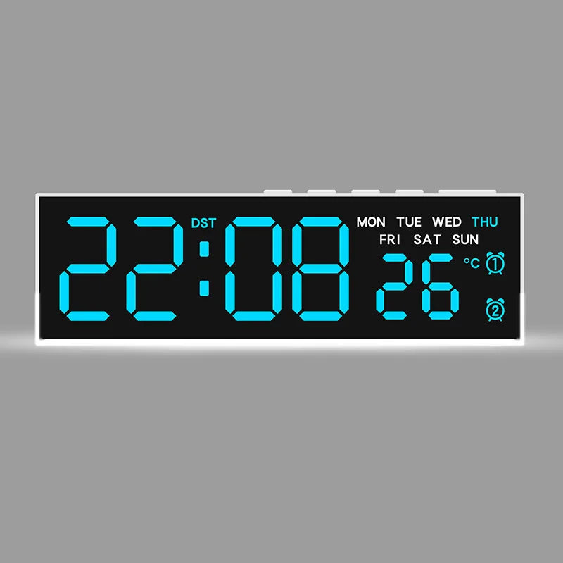 LED Digital Alarm Clock with Ambient Light and Dual Alarm