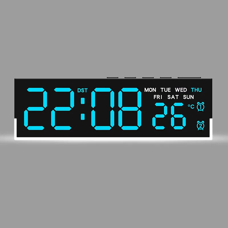 LED Digital Alarm Clock with Ambient Light and Dual Alarm