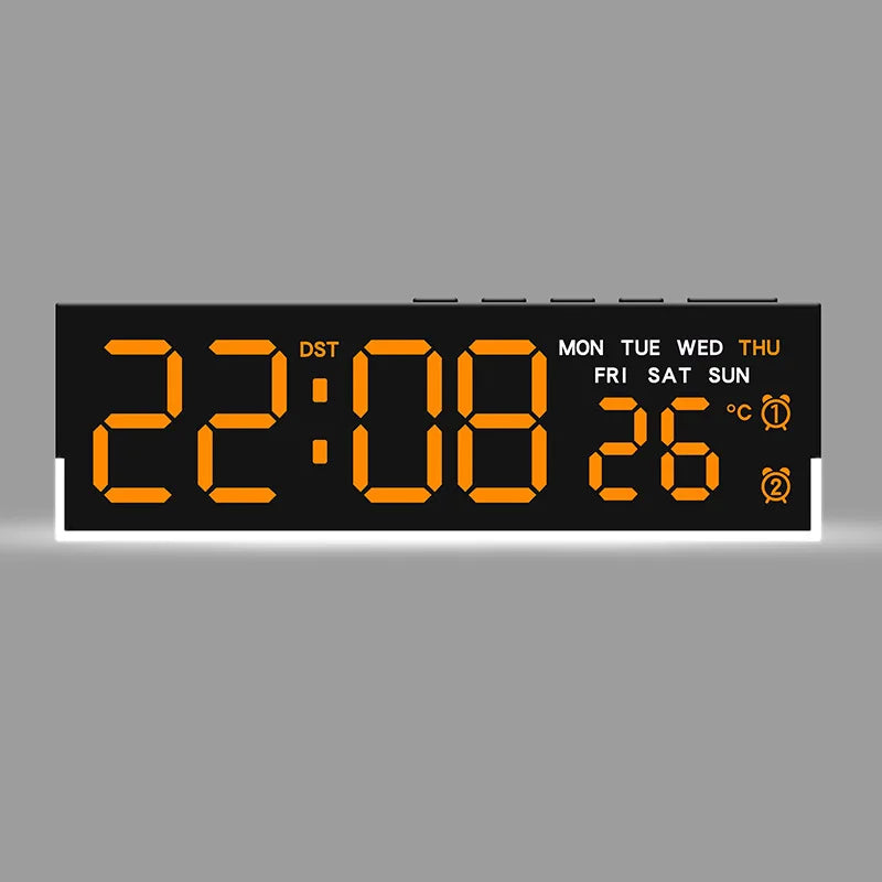 LED Digital Alarm Clock with Ambient Light and Dual Alarm