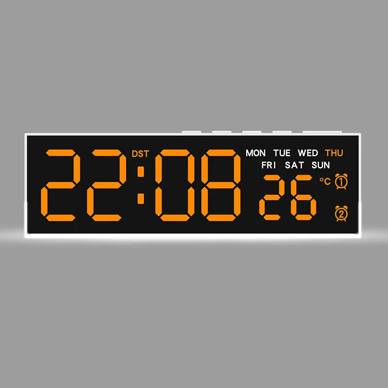 LED Digital Alarm Clock with Ambient Light and Dual Alarm