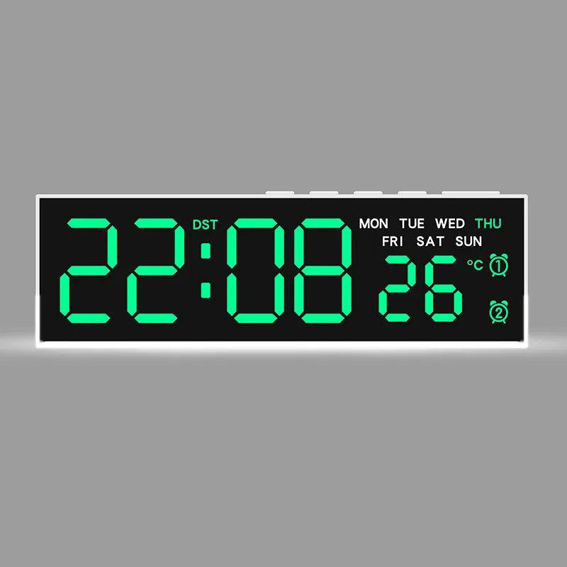 LED Digital Alarm Clock with Ambient Light and Dual Alarm