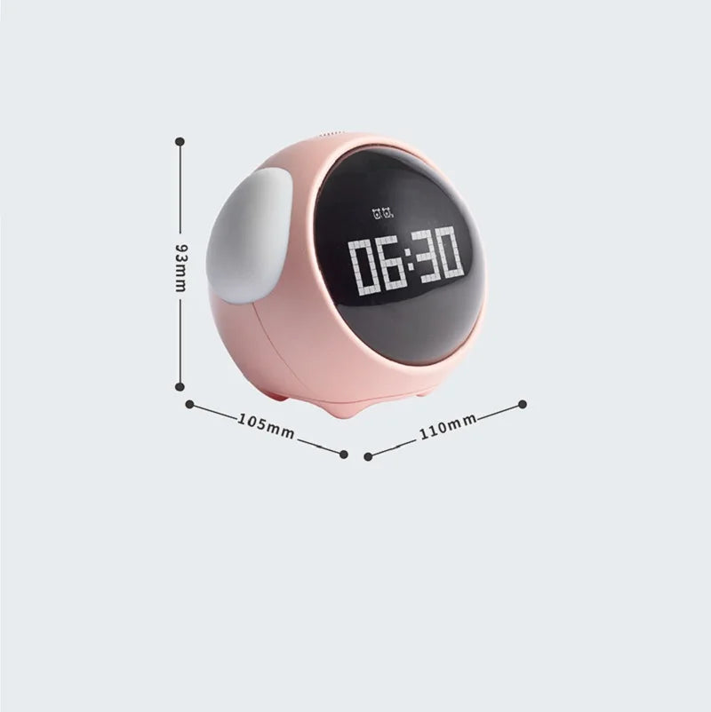 Emoji Digital Alarm Clock with Night Light - Kids Bedside