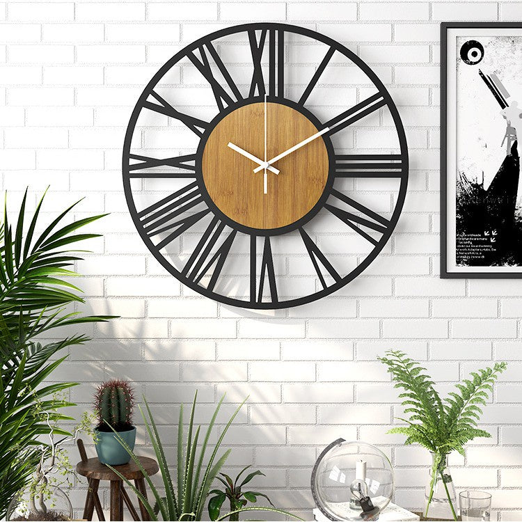 Scandinavian Wooden Wall Clock