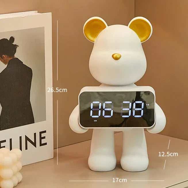 LED Teddy Bear Alarm Clock