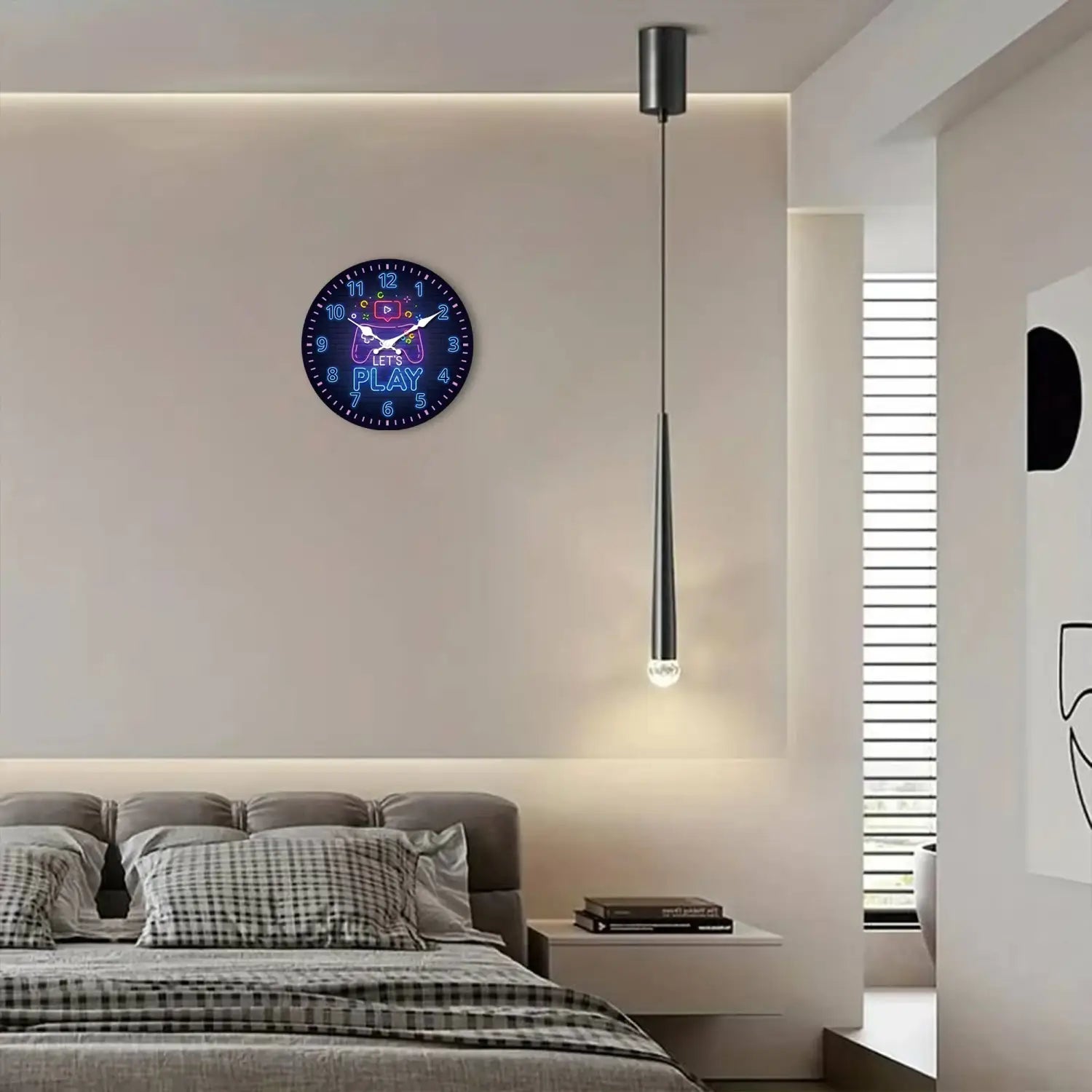Creative Gaming Controller LED Wall Clock