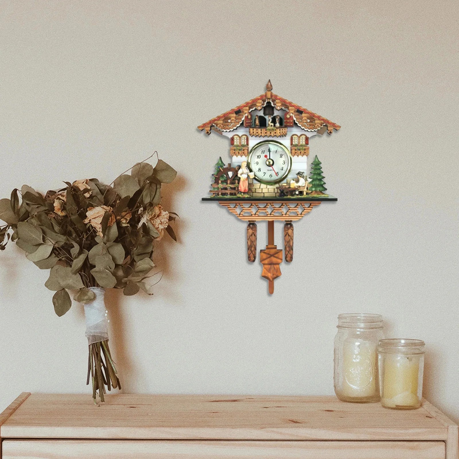 Forest-Themed Cuckoo Clock