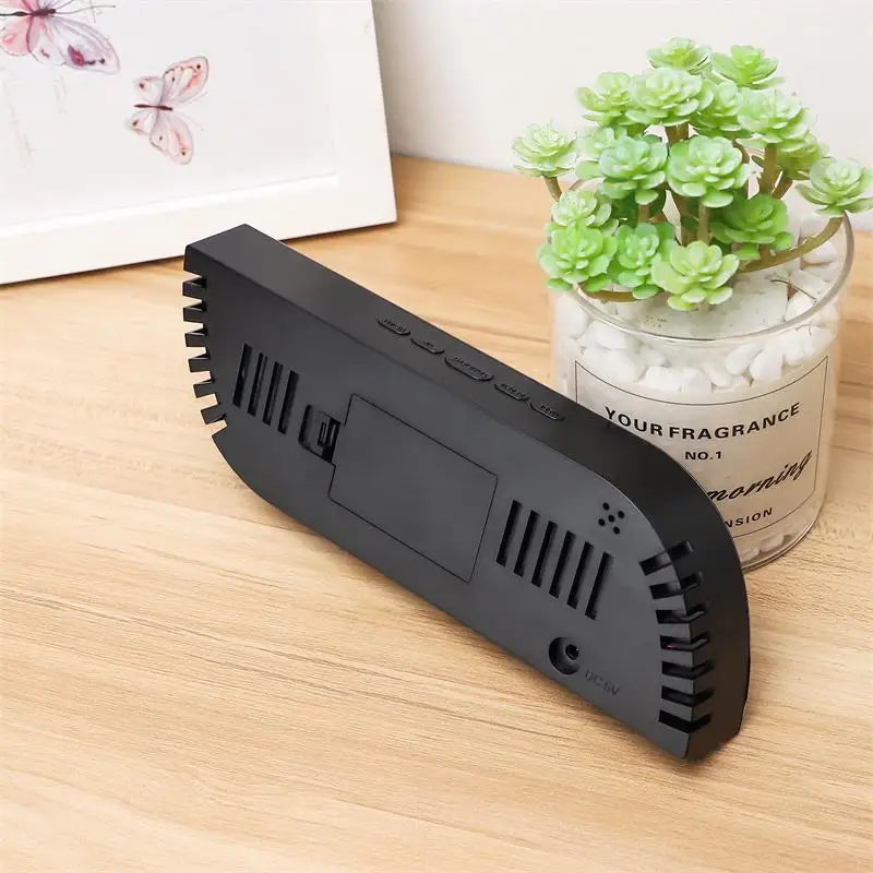 LED Digital Alarm Clock with Temperature and Humidity Display