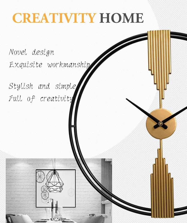 Modern Gold Wall Clock