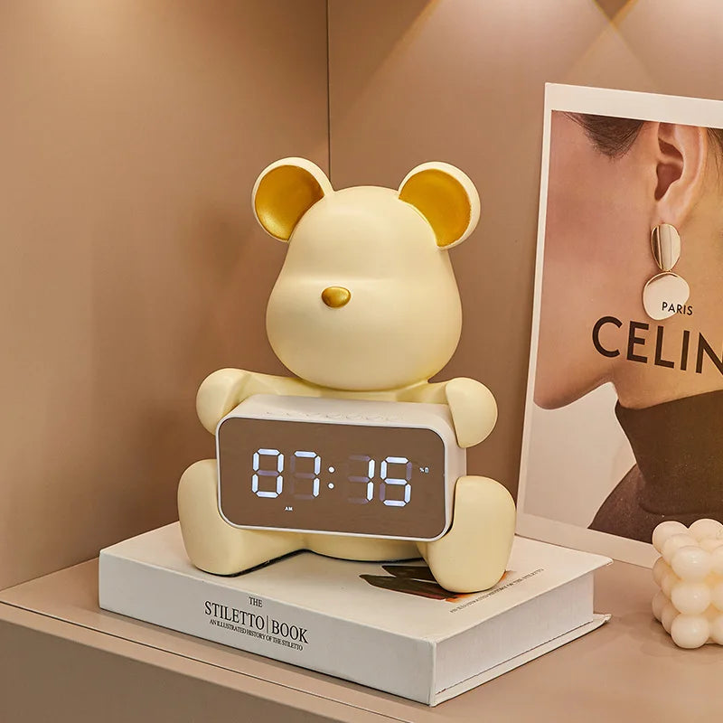 LED Teddy Bear Alarm Clock