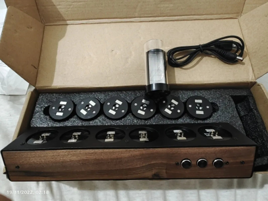 Vintage Wood Nixie Tube Clock