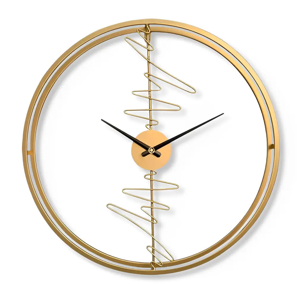 Abstract Circle Design Wall Clock - 60 cm Metal Dial