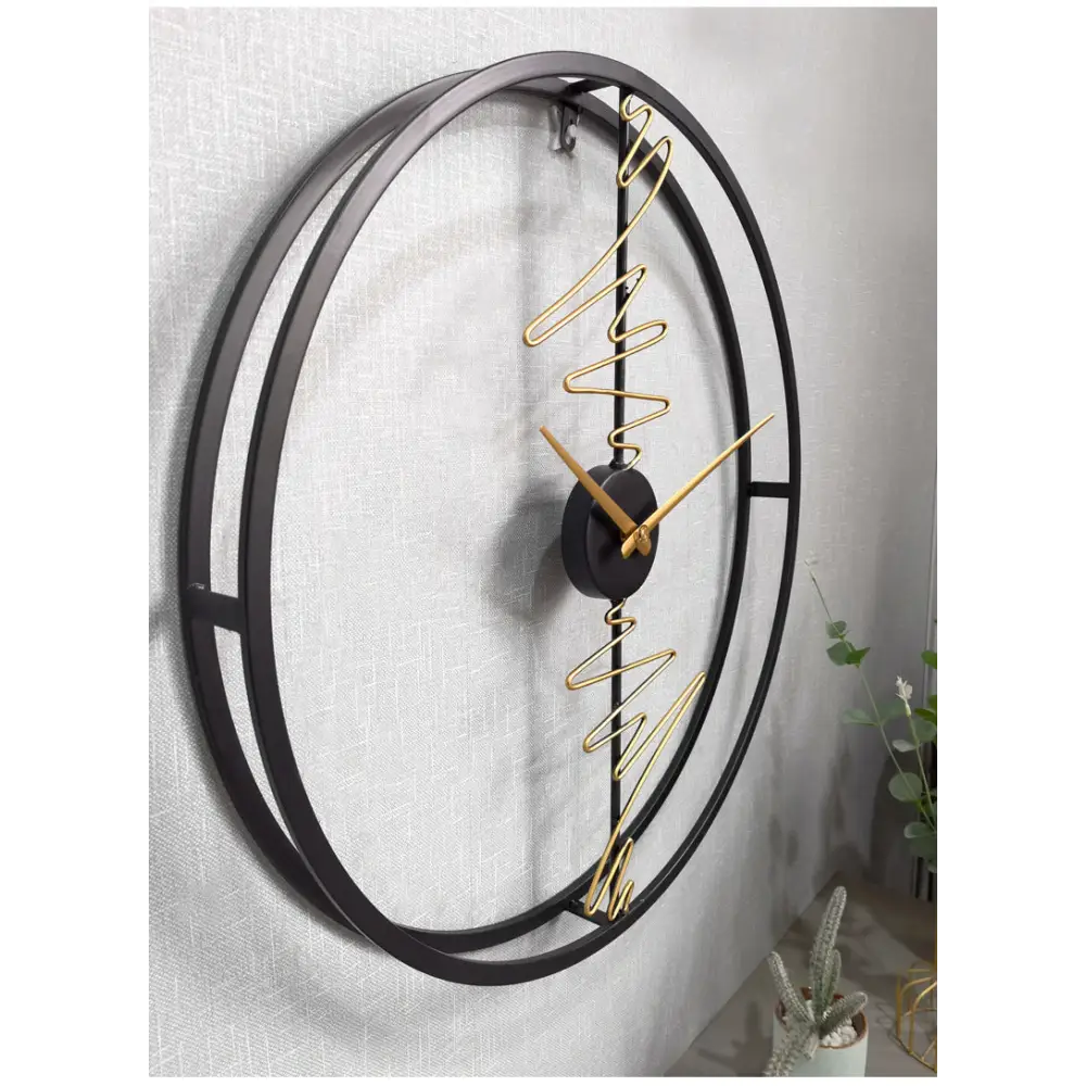 Abstract Circle Design Wall Clock - 60 cm Metal Dial