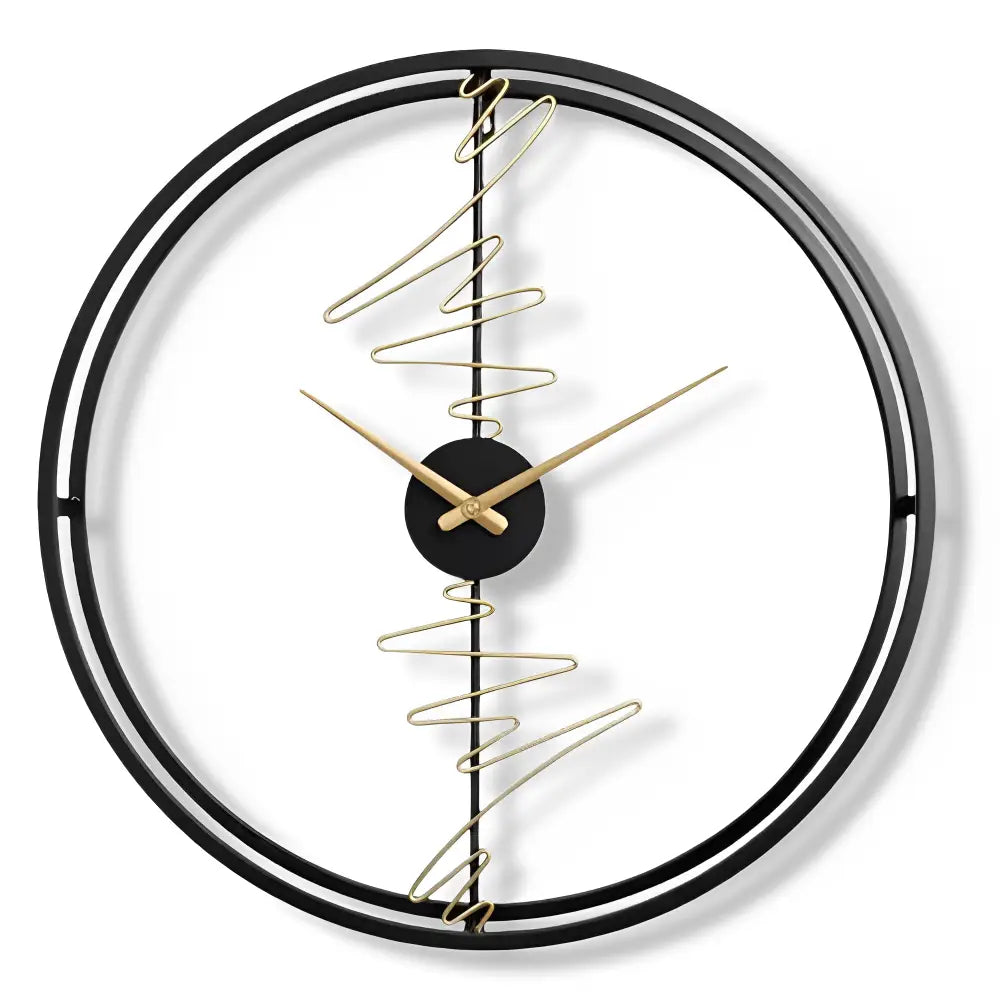 Abstract Circle Design Wall Clock - 60 cm Metal Dial