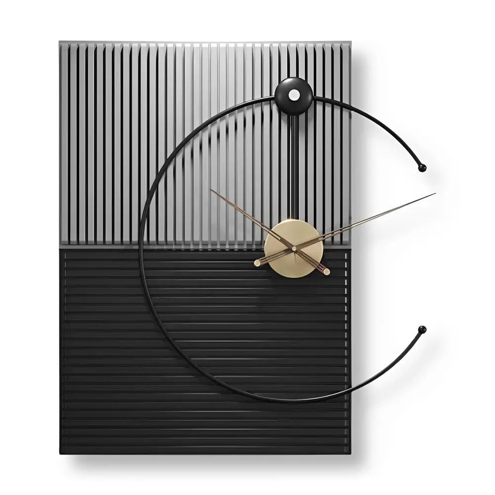 Architect Wall Clock - Large Metal Frame Silent Quartz