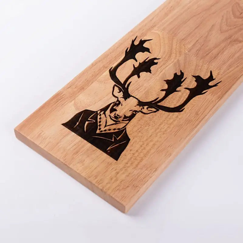 Silent quartz bamboo wall clock - side profile showing 10 cm width