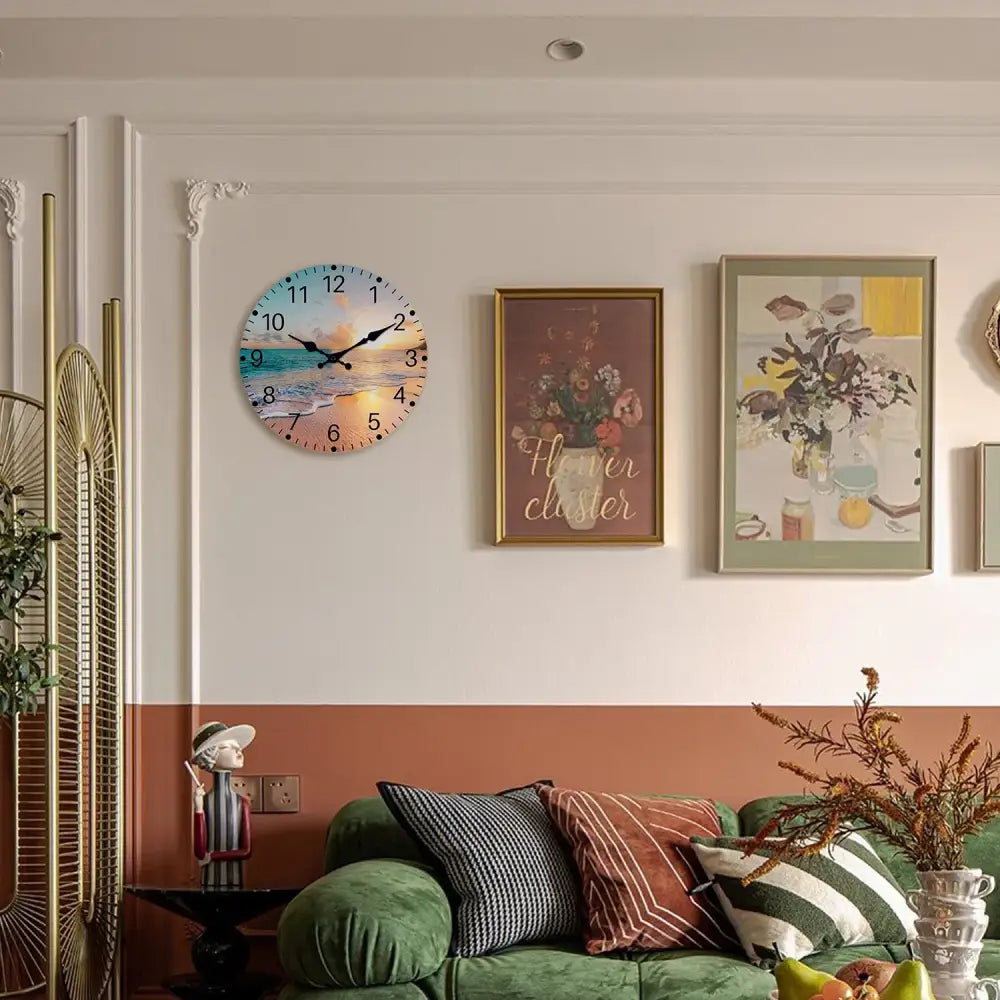 Beach Sunset Wall Clock