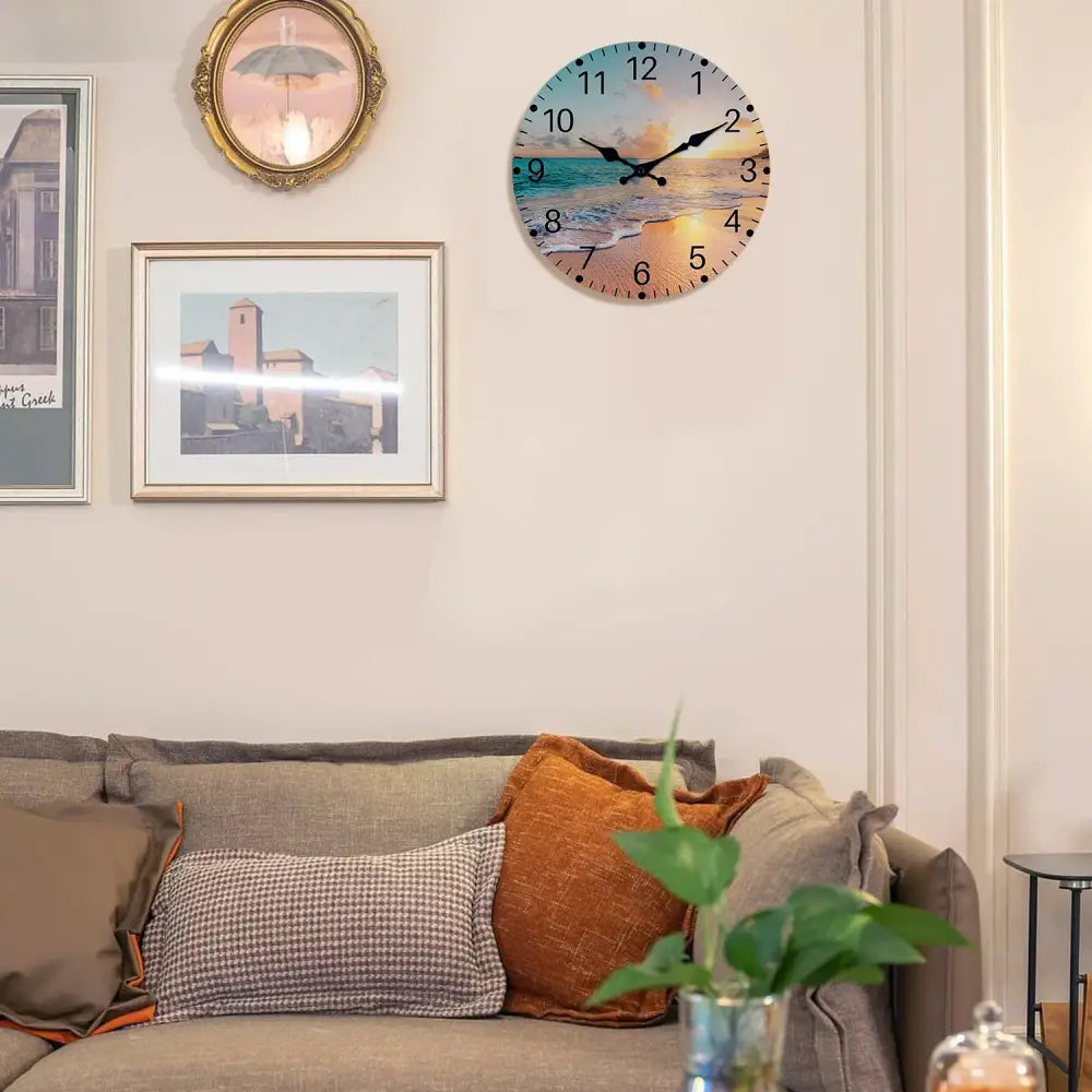Beach Sunset Wall Clock