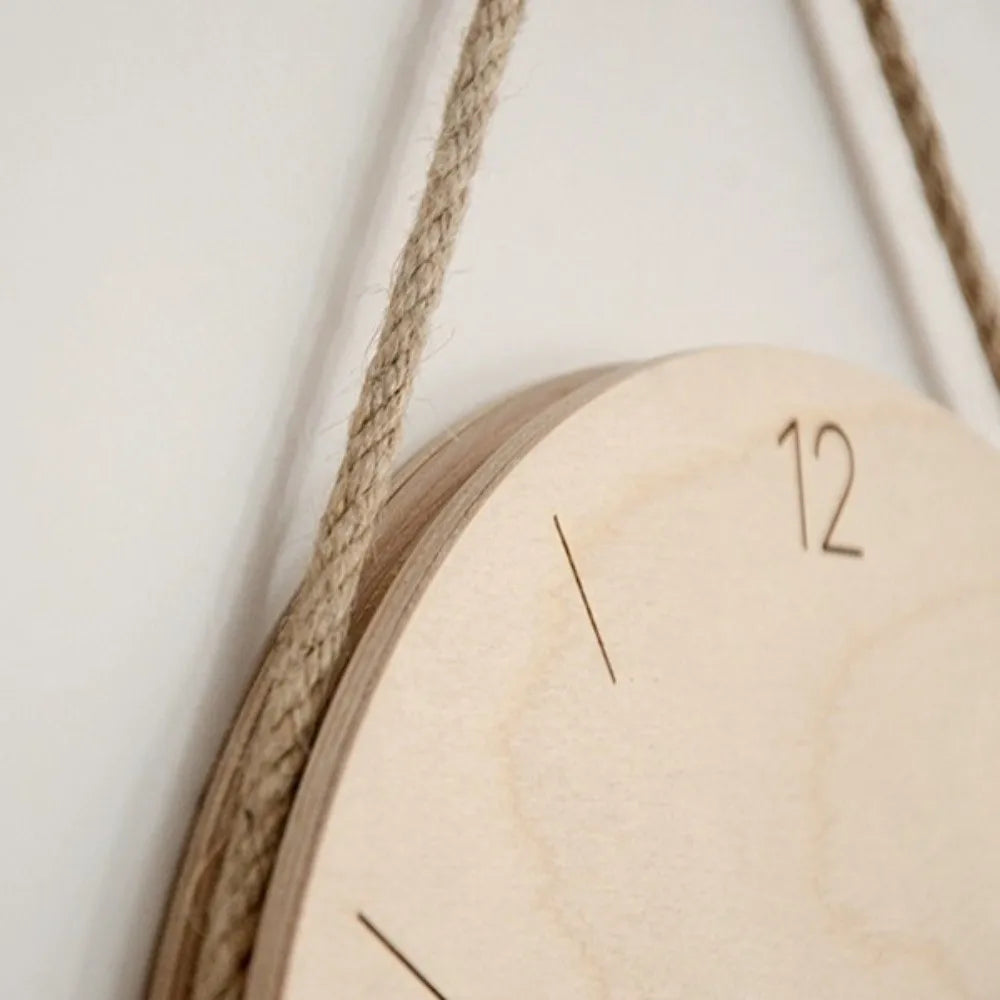 Birch Wooden Wall Clock