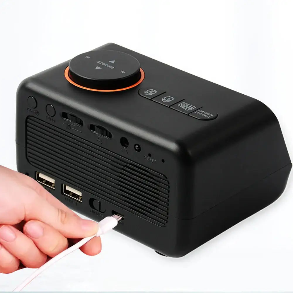 Black Digital Alarm Clock - wall clock