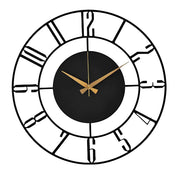 Black Modern Metal Wall Clock - wall clock