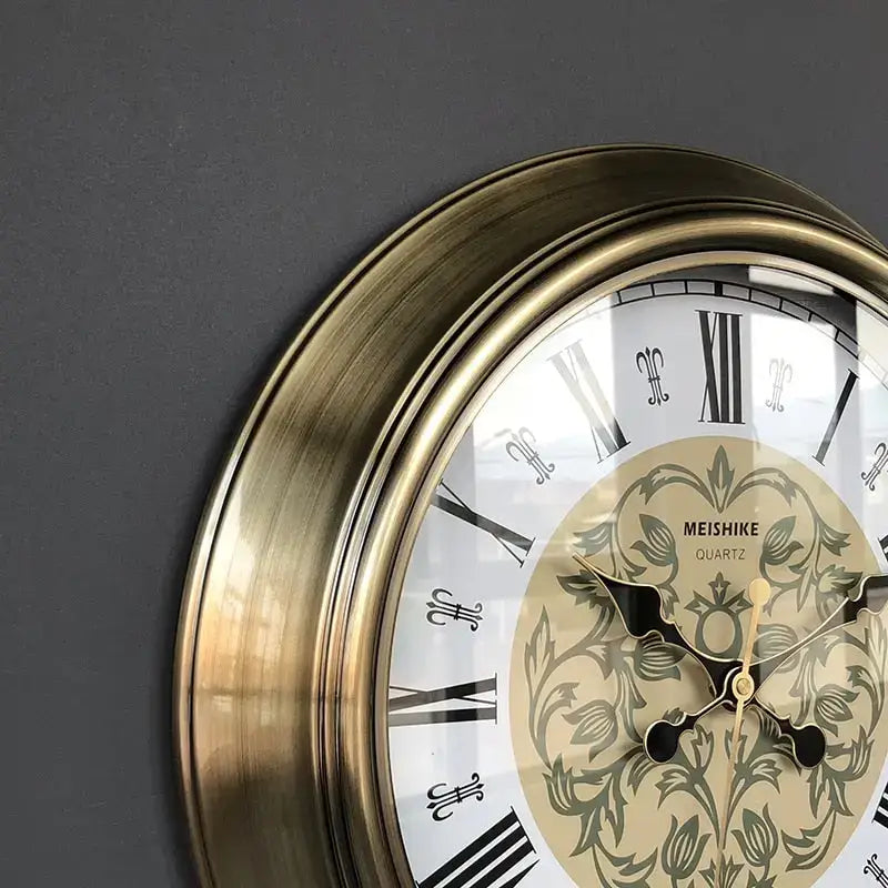 Bronze vintage wall clock - wall clock