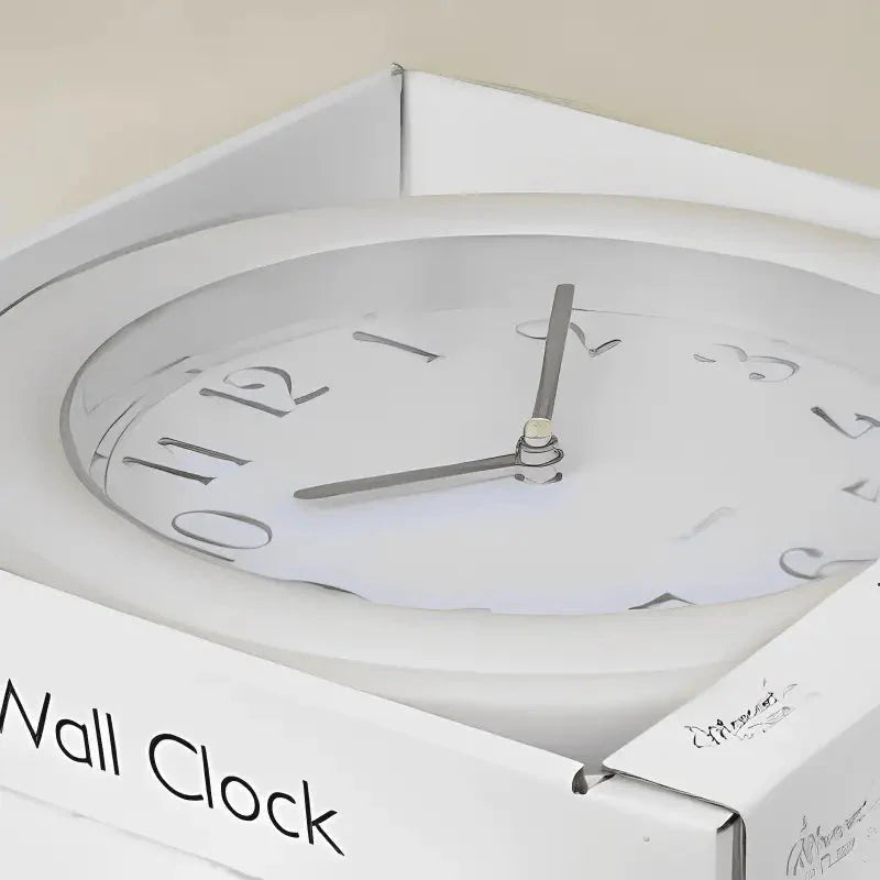 Black and white classic wall clock variants side by side