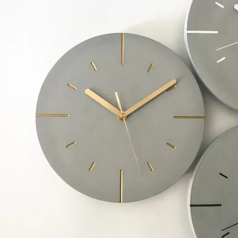 Concrete-Style Wall Clock - wall clock