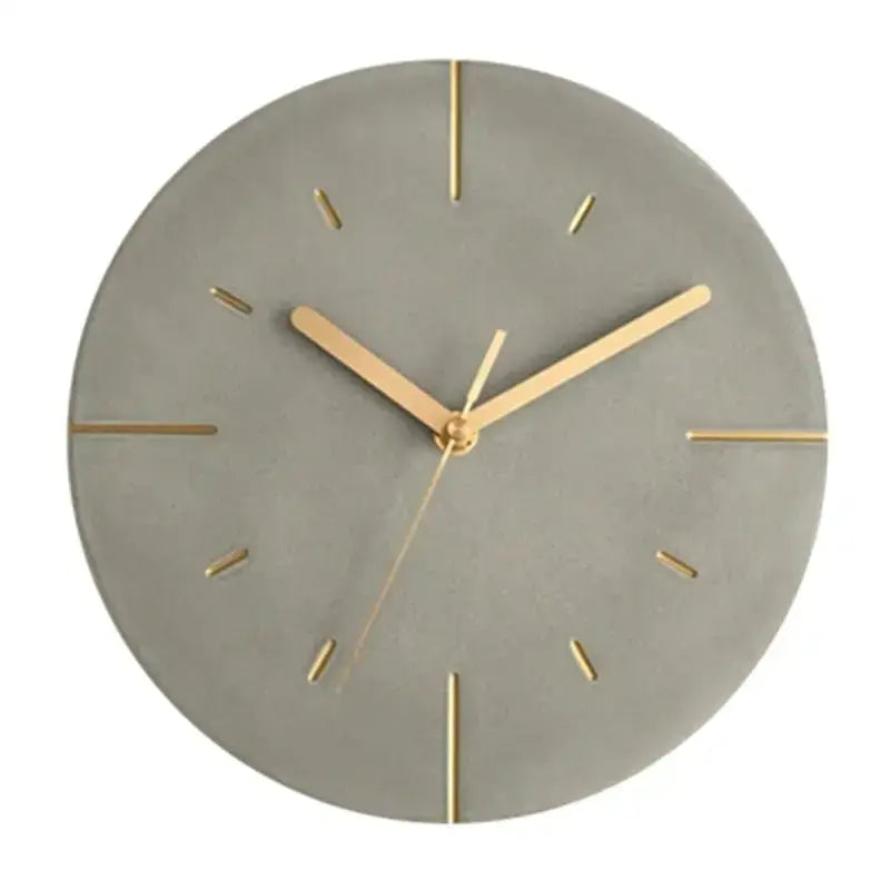 Concrete-Style Wall Clock - Gris clair - wall clock