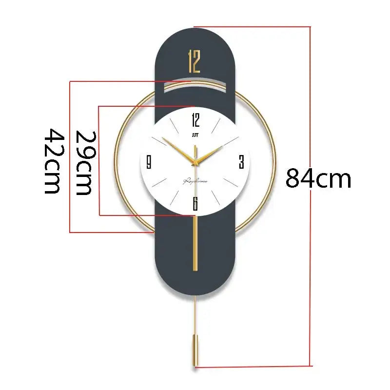 Contemporary Design Wall Clock - 84 x 42 cm - wall clock