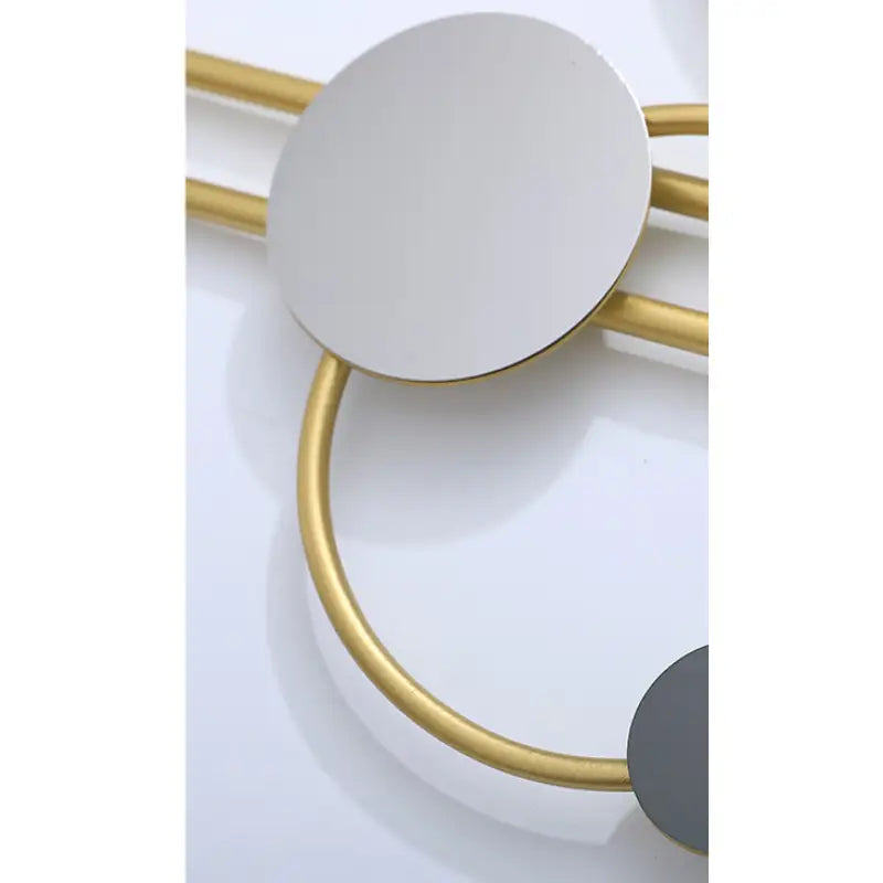 Contemporary Luxury Metal Wall Clock - 100 x 50 cm Geometric