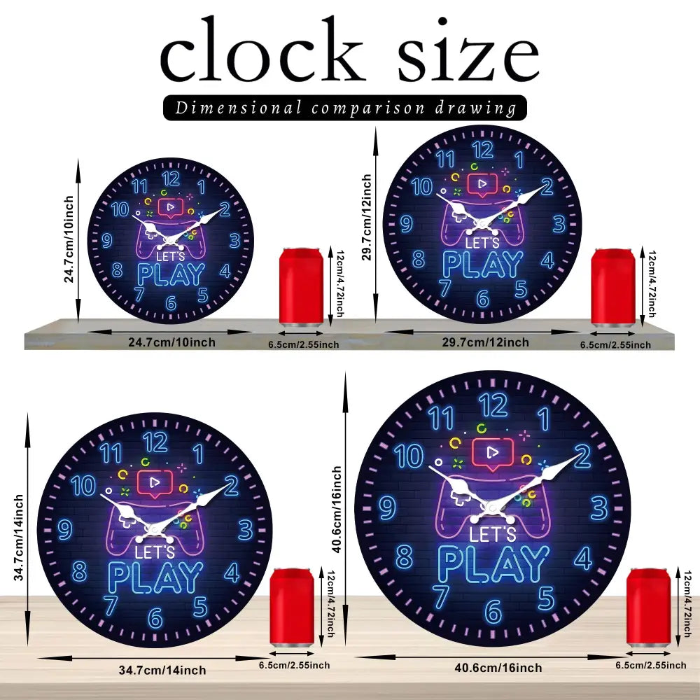 Creative Gaming Controller LED Wall Clock