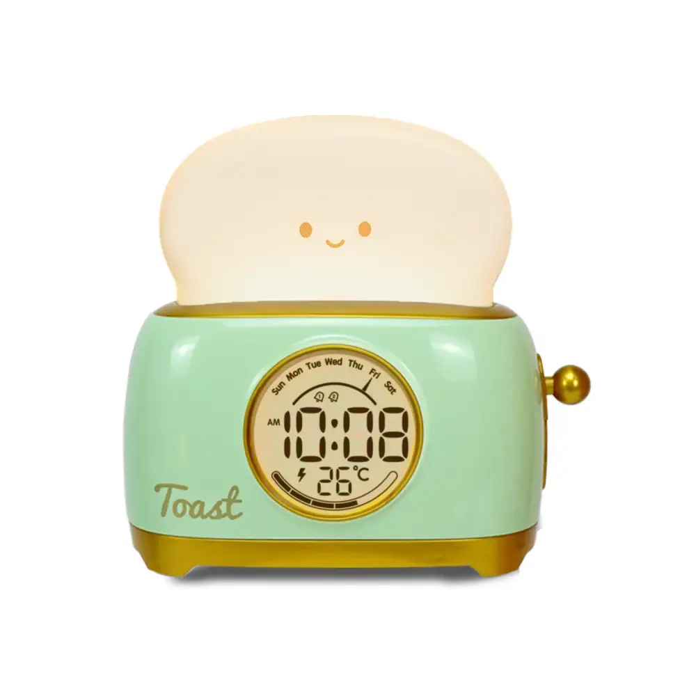 Cute Toast Alarm Clock - Vert - wall clock
