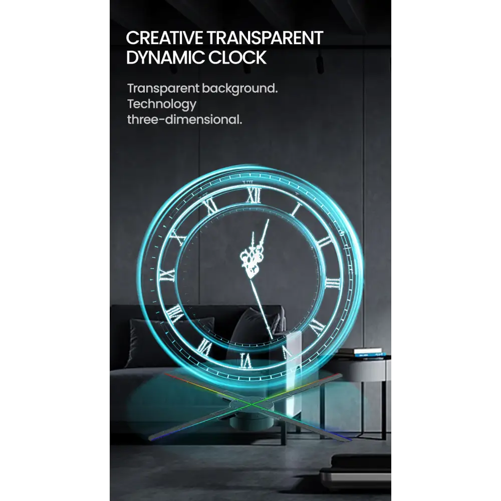 Cyberpunk 3D LED Wall Clock