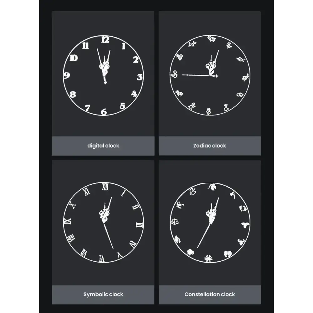 Cyberpunk 3D LED Wall Clock
