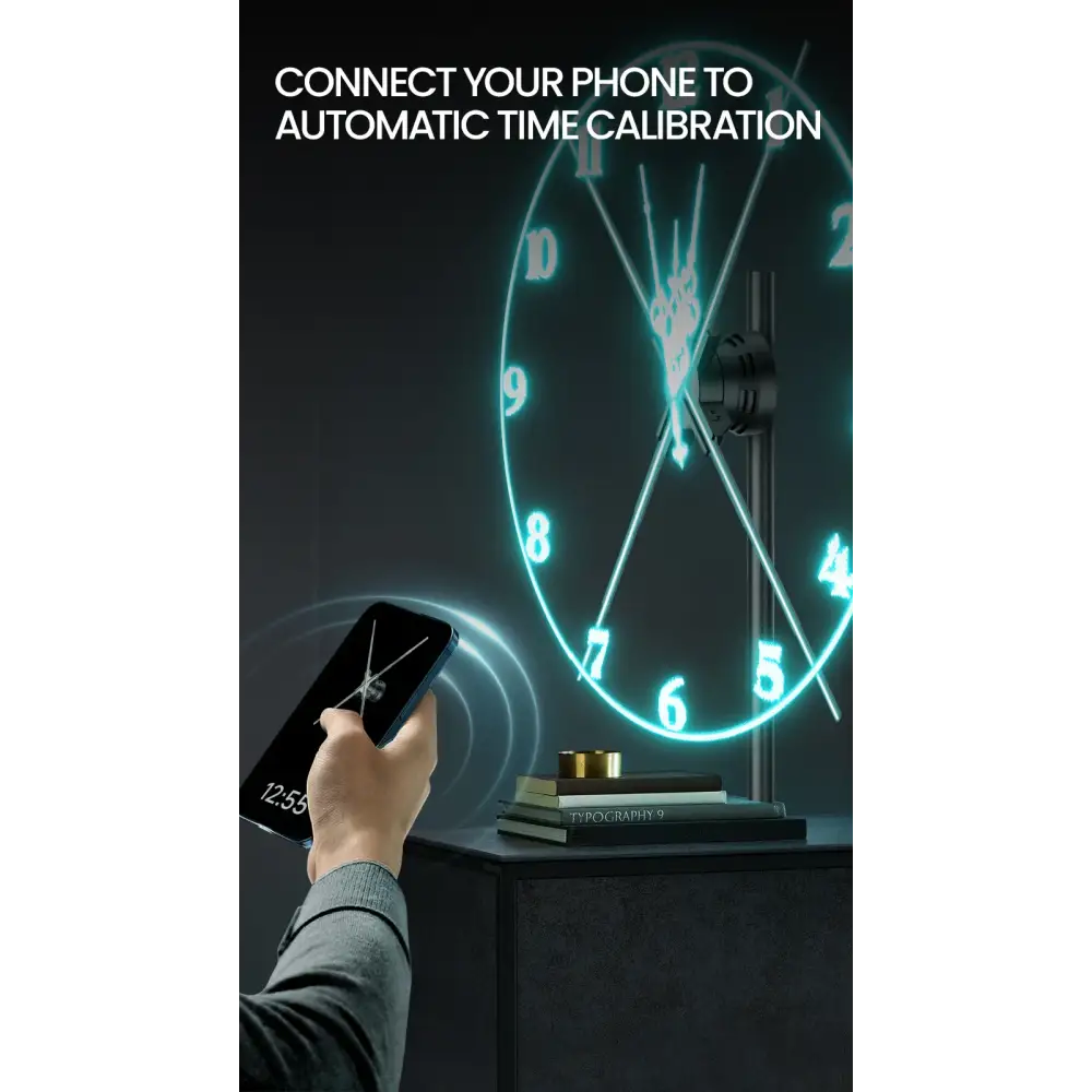 Cyberpunk 3D LED Wall Clock