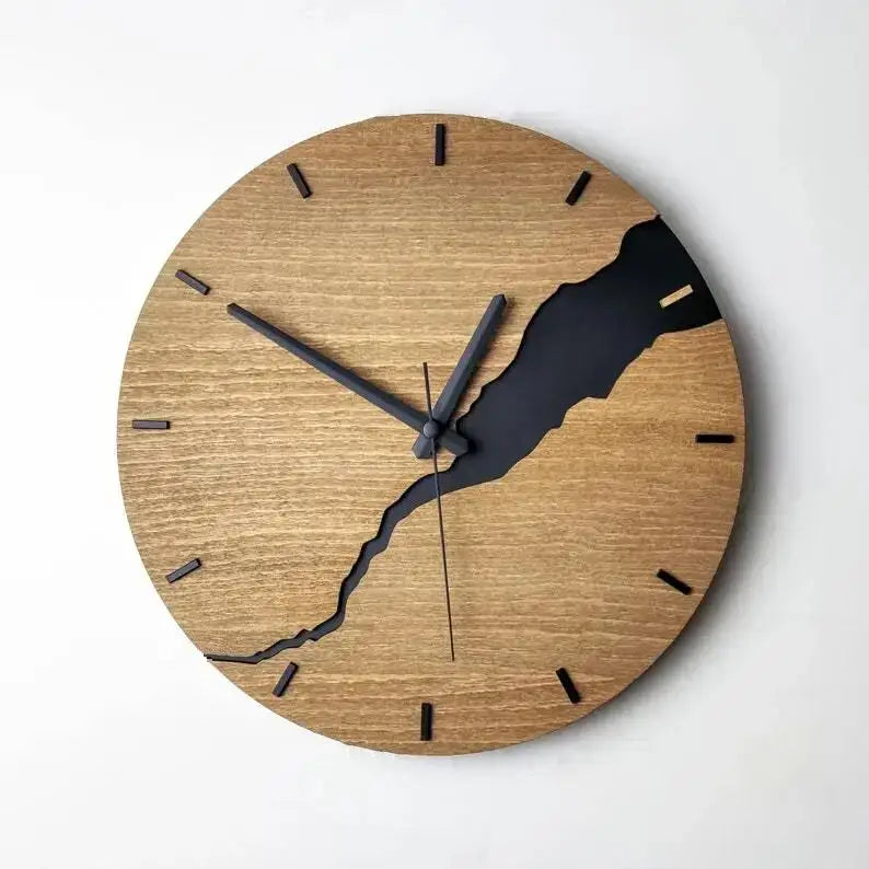 Decorative Wooden Clock - 3 - wall clock